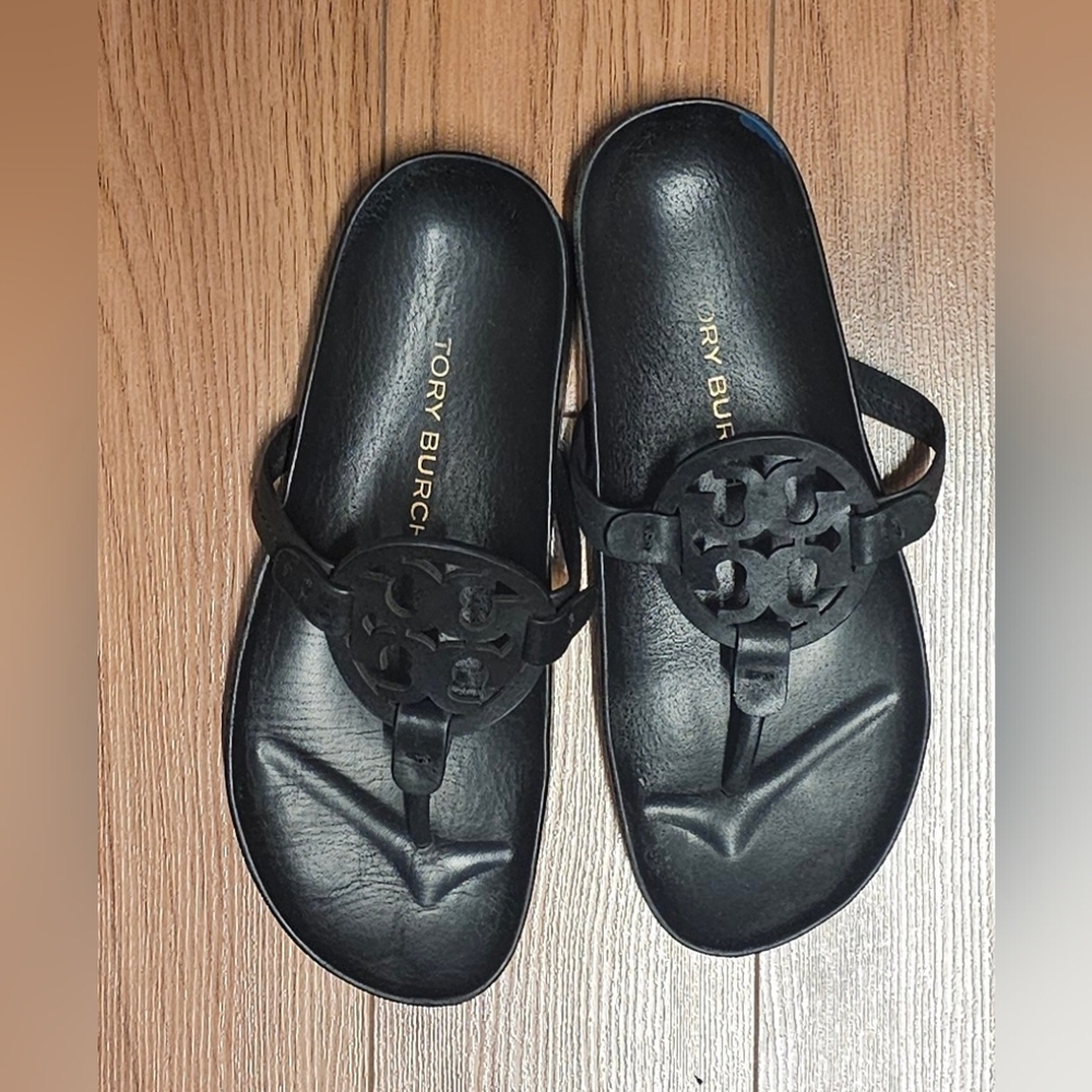 Tory Burch Black Slide Sandals